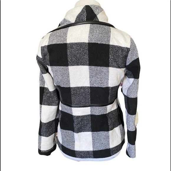 Sugarfly Black and white plaid jacket SZ L - Picture 2 of 7